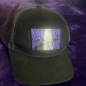 Marvel Wakanda Forever Black and Purple Hat